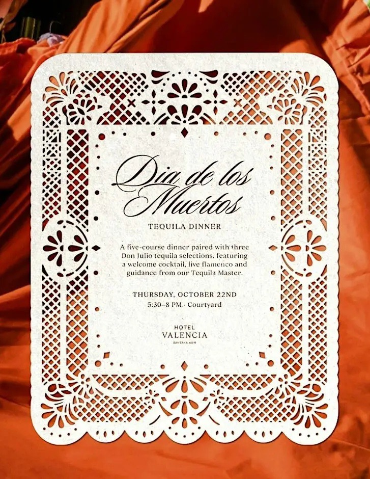 Día de los Muertos Tequila Dinner invitation